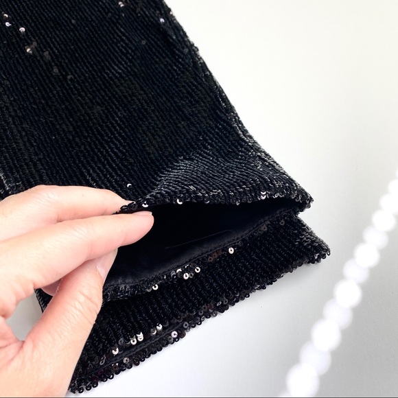 NWT Express High Waist Sequin Ankle Pant - Picture 9 of 16